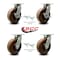 Service Caster 8 Inch Heavy Duty High Temp Phenolic Caster Swivel Locks 2 Brakes SCC, 4PK SCC-KP92S830-PHRHT-SLB-BSL-2-BSL-2 - alternate 7